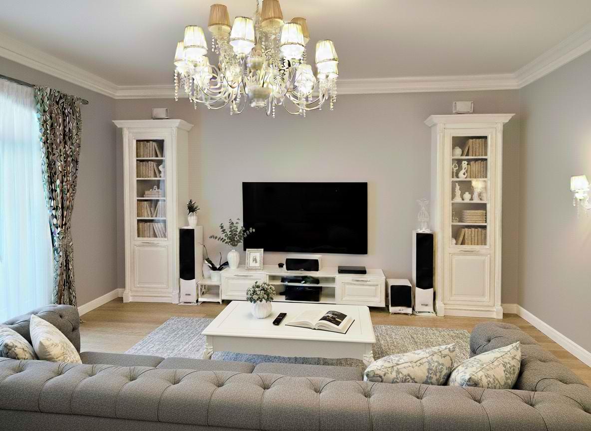 Коттедж в Валерьяново Гостиная