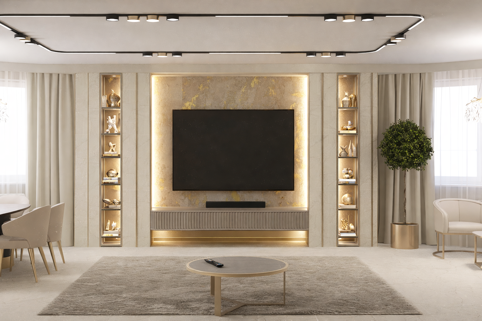 Квартира на Беды Гостиная