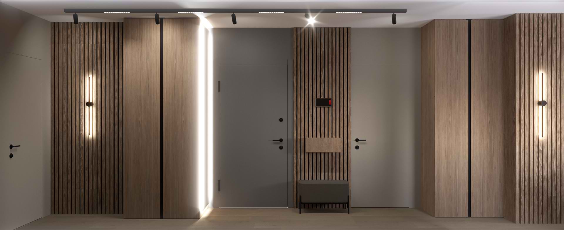 Квартира в Варшаве Коридор