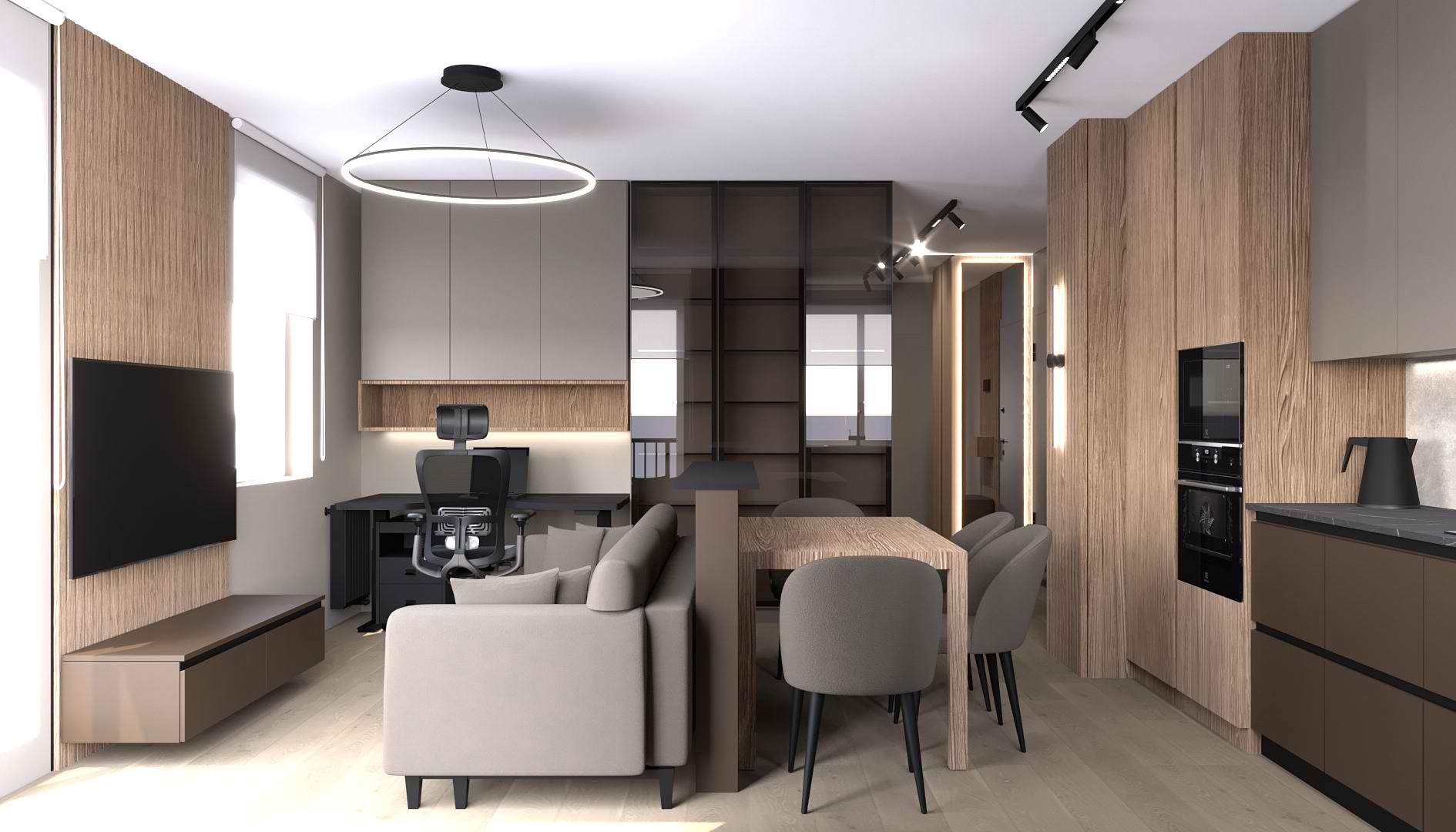 Квартира в Варшаве Гостиная